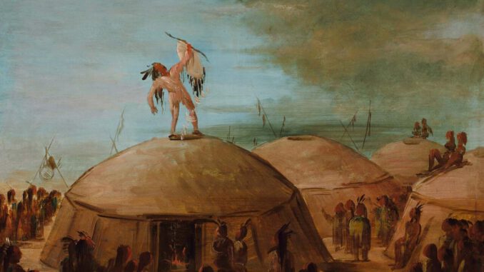 quelle: By George Catlin - http://americanart.si.edu/collections/search/artwork/?id=4330, Public Domain, https://commons.wikimedia.org/w/index.php?curid=66384933
